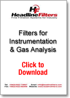 Filters for instrumentation & Gas Analysis